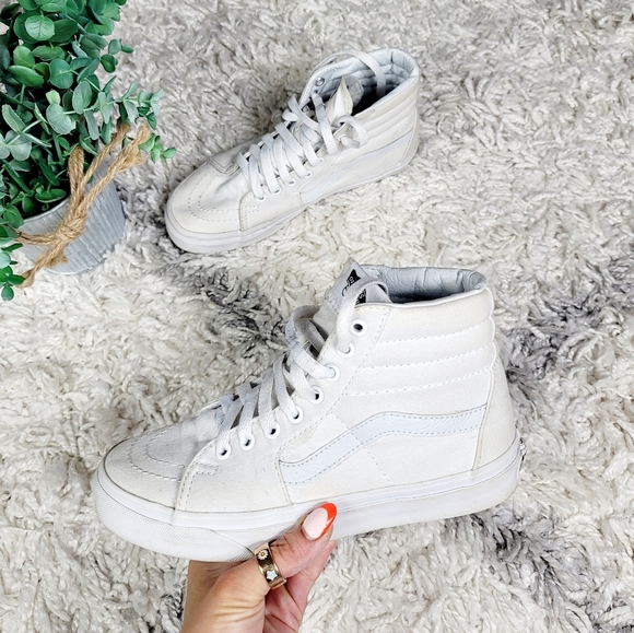 Vans Shoes Vans Classic Sk8hi Triple White Sneakers Poshmark